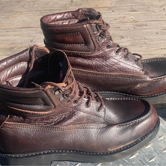 Vintage Dexter ROF Made In USA Leather Lace Up Boot Sz 7.5W - Picture 2 of 14